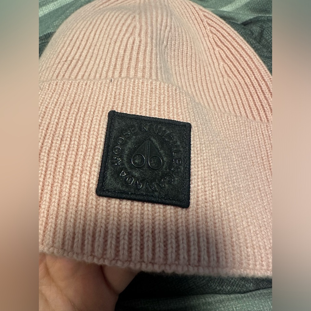 Pink Moose knuckles beanie💗
